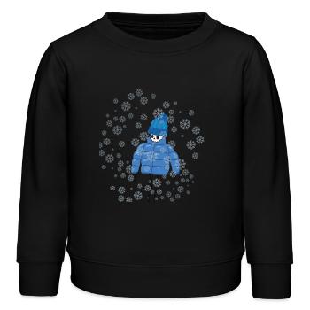 Viel zu kaltes Skelett - Kinder Organic Sweatshirt Mini Changer von Stanley/Stella - Schwarz - Vorne - AI Model Kid Male (0cm)
