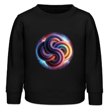 Kornkreis Roundway, UK, 13.09.2020 - Kinder Organic Sweatshirt Mini Changer von Stanley/Stella - Schwarz - Vorne - AI Model Kid Male (0cm)