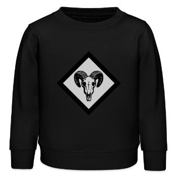 Gotland - Kinder Organic Sweatshirt Mini Changer von Stanley/Stella - Schwarz - Vorne - AI Model Kid Male (0cm)