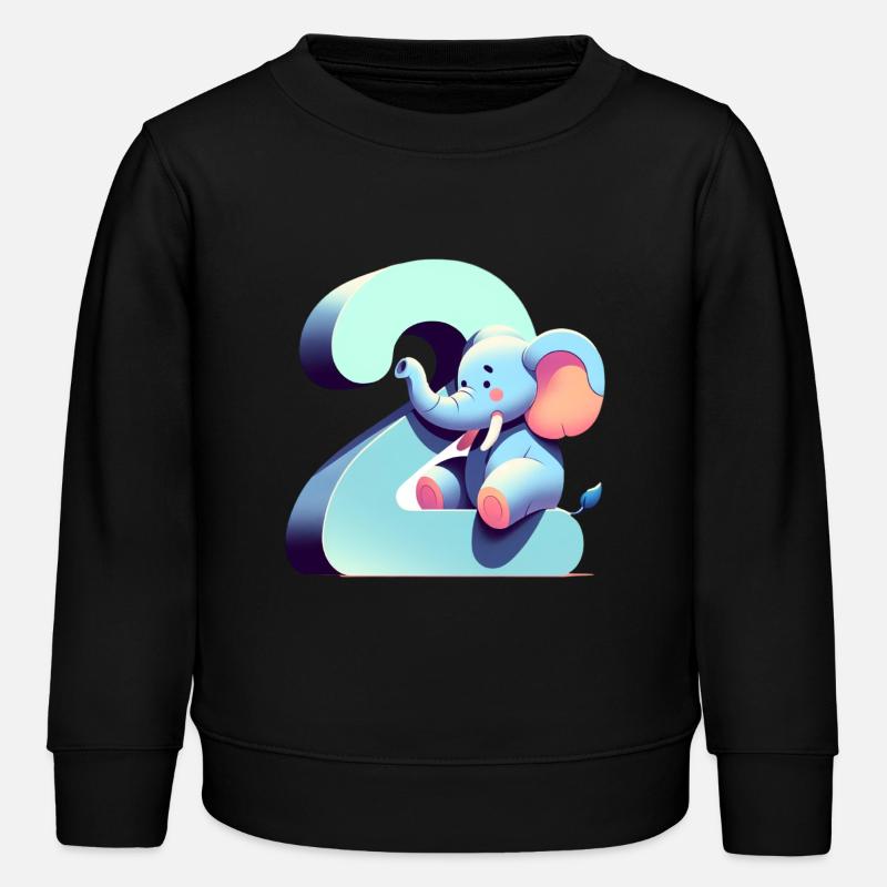 Kreative Kinderzahlen Kollektion - Kinder Organic Sweatshirt Mini Changer von Stanley/Stella - Schwarz
