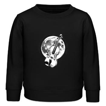 Violon - Sweat enfant bio Stanley/Stella - noir - Devant - AI Model Kid Male (0cm)