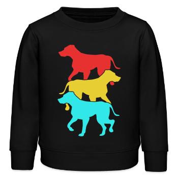 Rhodésian Ridgeback - Sweat enfant bio Stanley/Stella - noir - Devant - AI Model Kid Male (0cm)