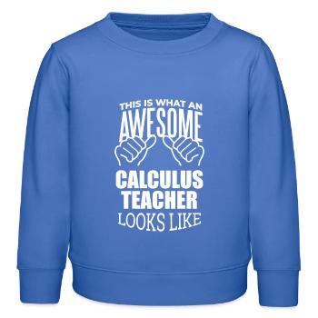 calcul - Sweat enfant bio Stanley/Stella - carolina blue - Devant - AI Model Kid Female (0cm)