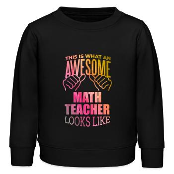 mathématiques - Sweat enfant bio Stanley/Stella - noir - Devant - AI Model Kid Male (0cm)