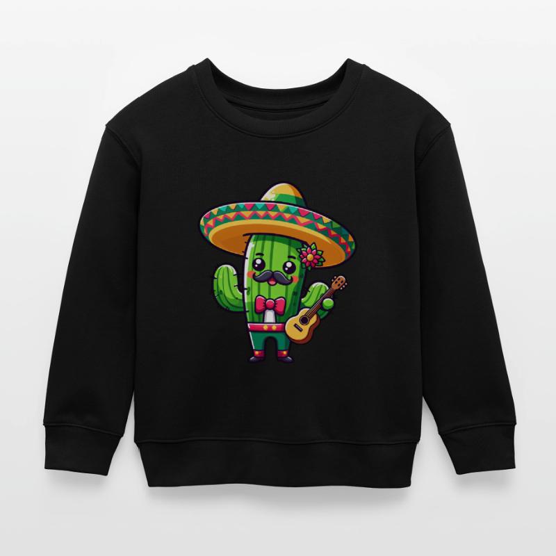 Cinco de Mayo Cactus Mariachi Guitariste Sweat enfant bio Stanley/Stella