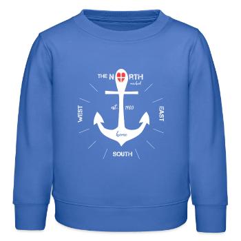 Anker Dänemark Kopenhagen - Kinder Organic Sweatshirt Mini Changer von Stanley/Stella - carolina Blue - Vorne - AI Model Kid Female (0cm)