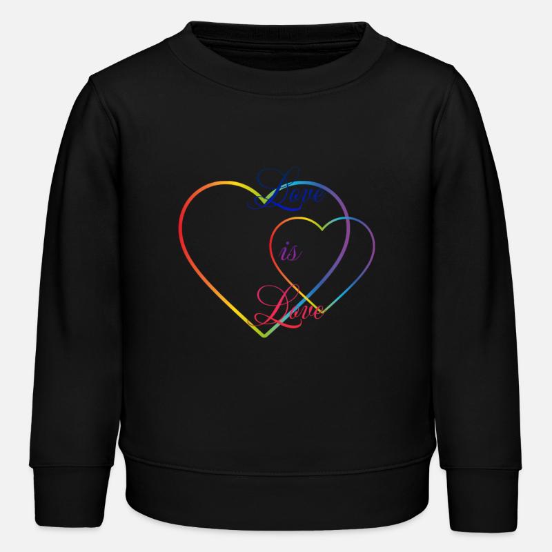 L’amour est l’amour - Sweat enfant bio Stanley/Stella - noir