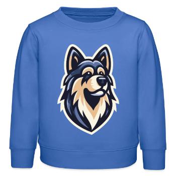 Nachtwolf-Jäger - Kinder Organic Sweatshirt Mini Changer von Stanley/Stella - carolina Blue - Vorne - AI Model Kid Female (0cm)