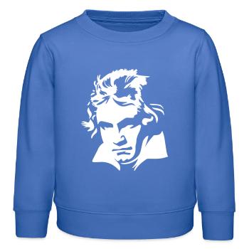 Ludwig van Beethoven Komponist klassischer Musik - Kinder Organic Sweatshirt Mini Changer von Stanley/Stella - carolina Blue - Vorne - AI Model Kid Female (0cm)