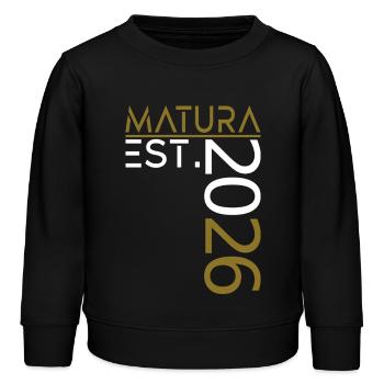 Maturité 2026 - Sweat enfant bio Stanley/Stella - noir - Devant - AI Model Kid Male (0cm)