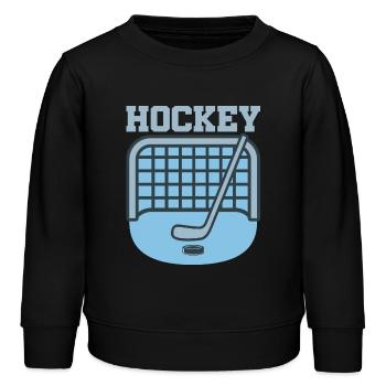 Gol di hockey – articoli per tifosi di hockey su ghiaccio - Felpa bambino bio di Stanley/Stella - nero - Fronte - AI Model Kid Male (0cm)