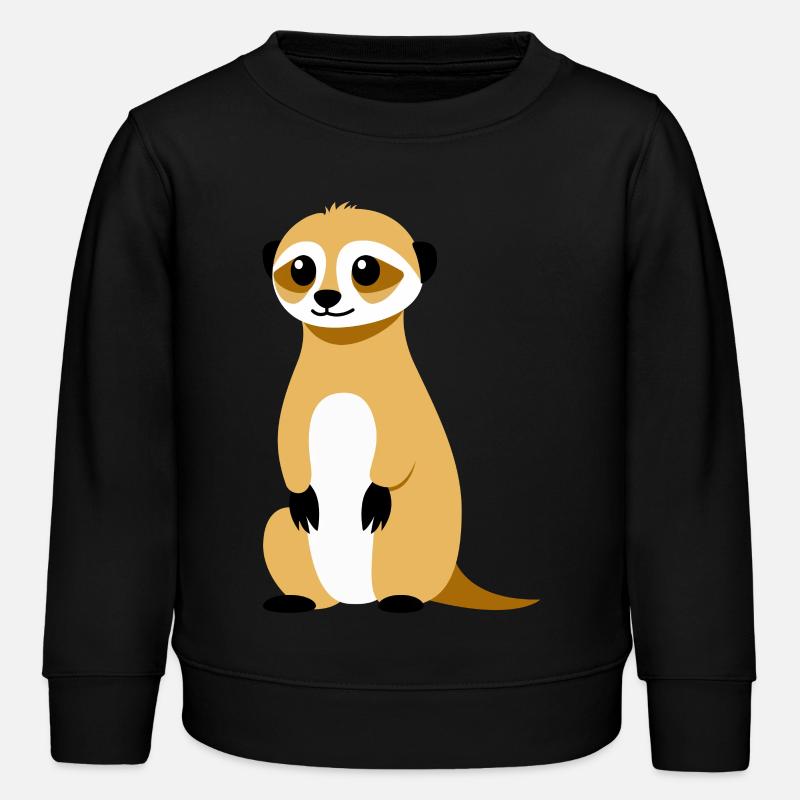 Erdmännchen - Kinder Organic Sweatshirt Mini Changer von Stanley/Stella - Schwarz
