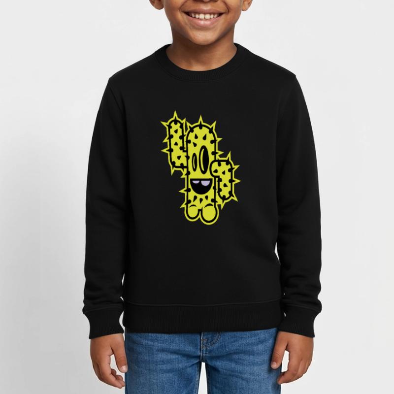 cactus high five comic Kids Organic Sweatshirt by Stanley/Stella