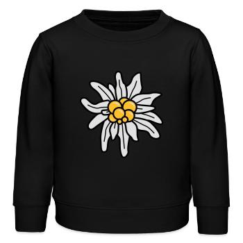 Edelweiss - Kinder Organic Sweatshirt Mini Changer von Stanley/Stella - Schwarz - Vorne - AI Model Kid Male (0cm)