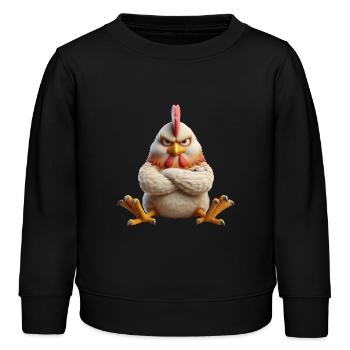 Sinistre 1 - Sweat enfant bio Stanley/Stella - noir - Devant - AI Model Kid Male (0cm)