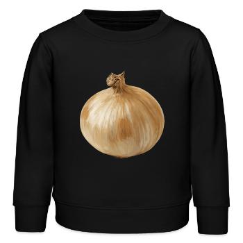 zwiebel - Kinder Organic Sweatshirt Mini Changer von Stanley/Stella - Schwarz - Vorne - AI Model Kid Male (0cm)
