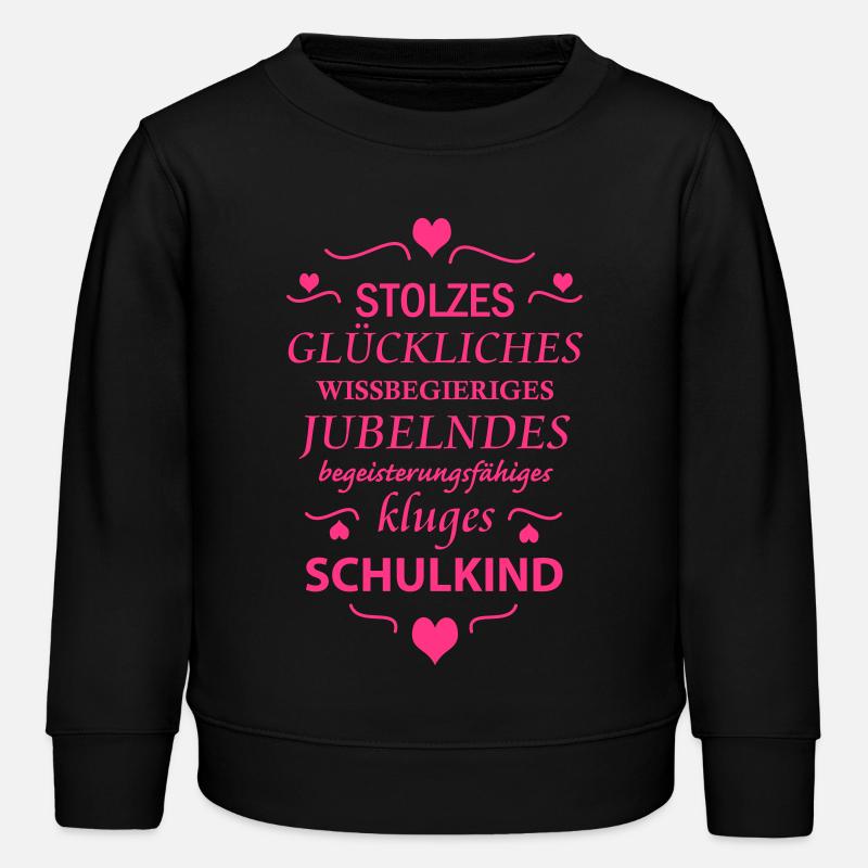 stolzes Schulkind - Kinder Organic Sweatshirt Mini Changer von Stanley/Stella - Schwarz