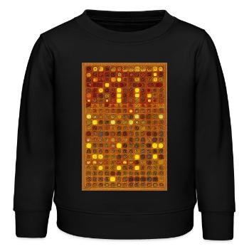 Motif vintage - Sweat enfant bio Stanley/Stella - noir - Devant - AI Model Kid Male (0cm)
