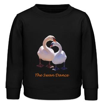 Schwan - Kinder Organic Sweatshirt Mini Changer von Stanley/Stella - Schwarz - Vorne - AI Model Kid Male (0cm)