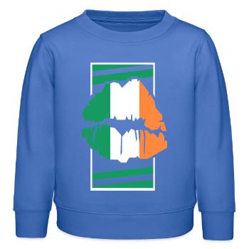 Irlande - Sweat enfant bio Stanley/Stella - carolina blue - Devant - AI Model Kid Female (0cm)