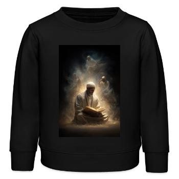 Divine Light of Reflection - Kids Organic Sweatshirt by Stanley/Stella - black - Front - AI Model Kid Male (0cm)