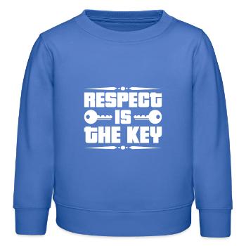 Respekt Akzeptanz Toleranz Anerkennung Geltung - Kinder Organic Sweatshirt Mini Changer von Stanley/Stella - carolina Blue - Vorne - AI Model Kid Female (0cm)