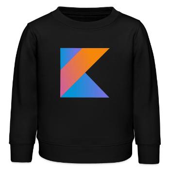 programmierer nerd computer source neu K sign pc c - Kinder Organic Sweatshirt Mini Changer von Stanley/Stella - Schwarz - Vorne - AI Model Kid Male (0cm)