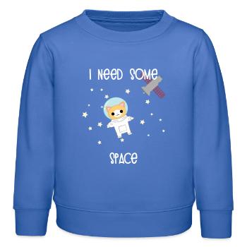 Chat scientifique - Sweat enfant bio Stanley/Stella - carolina blue - Devant - AI Model Kid Female (0cm)