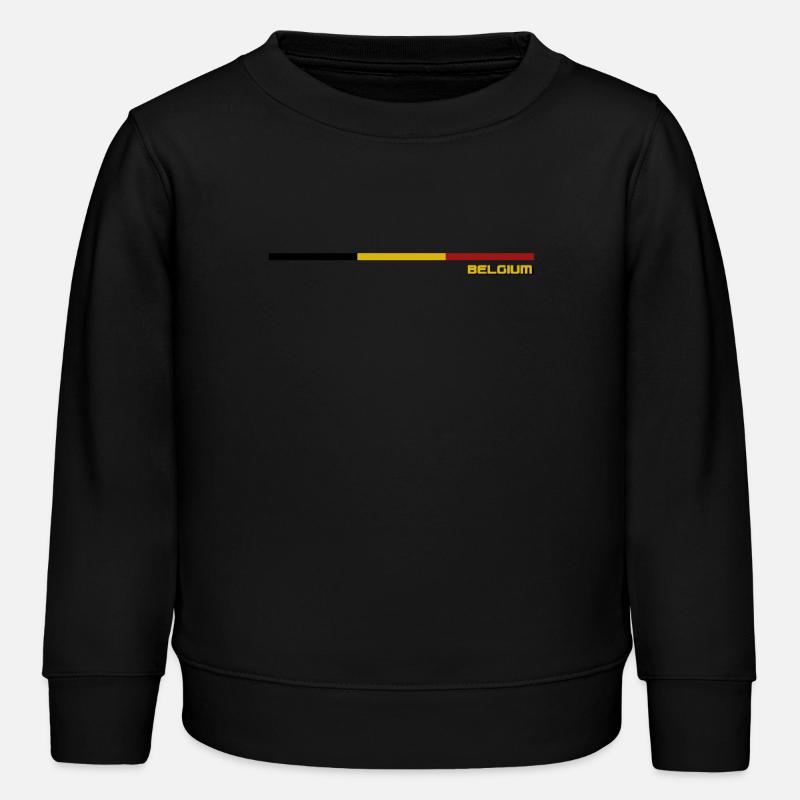 DRAPEAU BELGIUM - Sweat enfant bio Stanley/Stella - noir