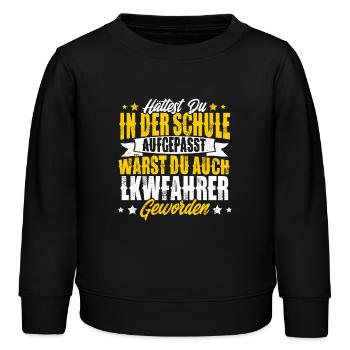 Lkw Fahrer - Kinder Organic Sweatshirt Mini Changer von Stanley/Stella - Schwarz - Vorne - AI Model Kid Male (0cm)
