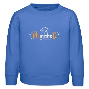 PhD Doktorat Abschluss - Kinder Organic Sweatshirt Mini Changer von Stanley/Stella - carolina Blue - Vorne - AI Model Kid Female (0cm)