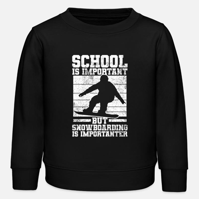 Snowboarding Snowboarder Snowboard - Sweat enfant bio Stanley/Stella - noir