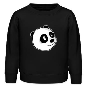 Panda - Kinder Organic Sweatshirt Mini Changer von Stanley/Stella - Schwarz - Vorne - AI Model Kid Male (0cm)