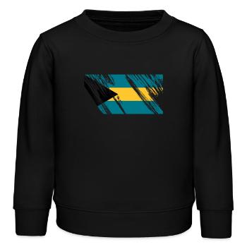 Drapeau des Bahamas - Sweat enfant bio Stanley/Stella - noir - Devant - AI Model Kid Male (0cm)