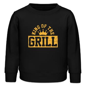 Grillen BBQ - Kinder Organic Sweatshirt Mini Changer von Stanley/Stella - Schwarz - Vorne - AI Model Kid Male (0cm)