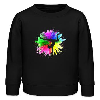 Gymnaste Gymnastique Club de gymnastique Gymnastique Gymnastique - Sweat enfant bio Stanley/Stella - noir - Devant - AI Model Kid Male (0cm)