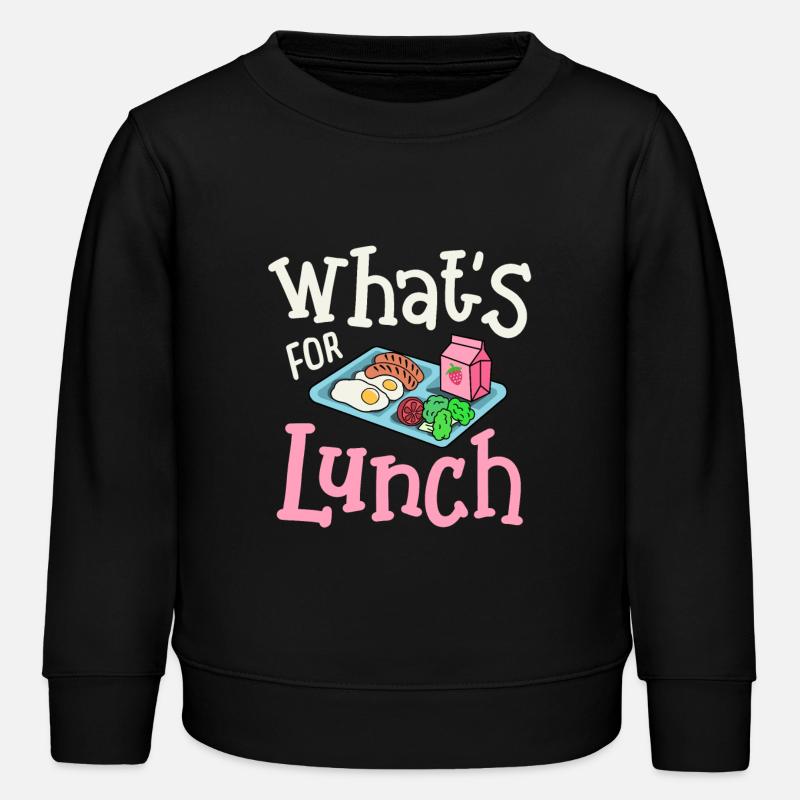 Mittagessen Cafeteria Crew - Kinder Organic Sweatshirt Mini Changer von Stanley/Stella - Schwarz
