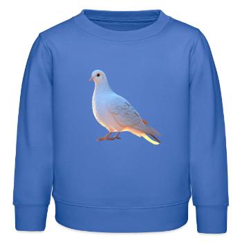 Taube Weiß Stadttaube Ringeltaube Weiße Tauben - Kinder Organic Sweatshirt Mini Changer von Stanley/Stella - carolina Blue - Vorne - AI Model Kid Female (0cm)