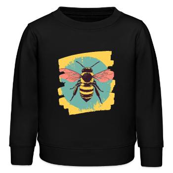 Abeille - Sweat enfant bio Stanley/Stella - noir - Devant - AI Model Kid Male (0cm)