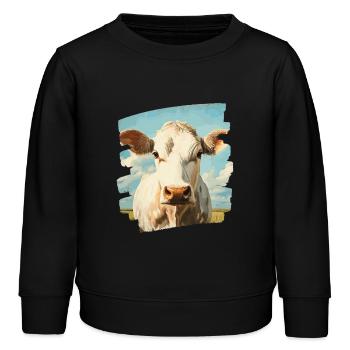 Éleveur de vaches - Sweat enfant bio Stanley/Stella - noir - Devant - AI Model Kid Male (0cm)