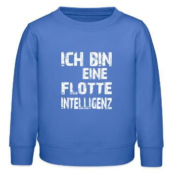 AI Saying I'm a Snappy Intelligence - Kids Organic Sweatshirt by Stanley/Stella - carolina blue - Front - AI Model Kid Female (0cm)