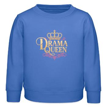 Drama Queen Königin Prinzessin Selbstwert Frauen - Kinder Organic Sweatshirt Mini Changer von Stanley/Stella - carolina Blue - Vorne - AI Model Kid Female (0cm)