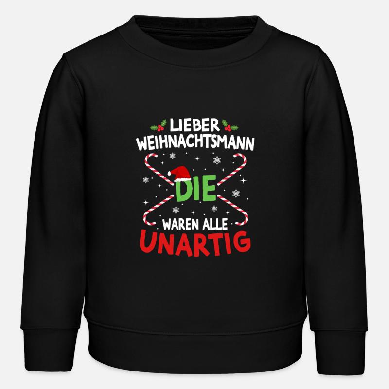 Cher Père Noël Humour - Sweat enfant bio Stanley/Stella - noir