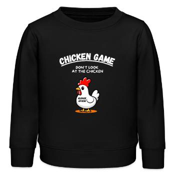 Lustig Chicken Game Huhn Lachen Party Spaß Gamer - Kinder Organic Sweatshirt Mini Changer von Stanley/Stella - Schwarz - Vorne - AI Model Kid Male (0cm)