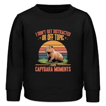Drôle de Capybara - Sweat enfant bio Stanley/Stella - noir - Devant - AI Model Kid Male (0cm)