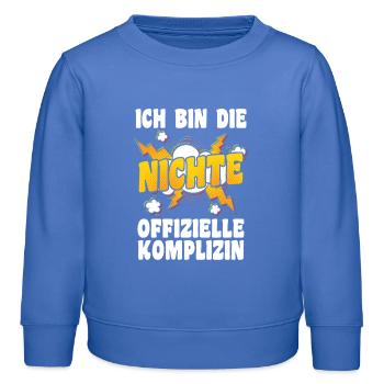 Familienmotiv Nichte - Kinder Organic Sweatshirt Mini Changer von Stanley/Stella - carolina Blue - Vorne - AI Model Kid Female (0cm)