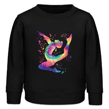 Turner Boden Kunstturnen - Kinder Organic Sweatshirt Mini Changer von Stanley/Stella - Schwarz - Vorne - AI Model Kid Male (0cm)