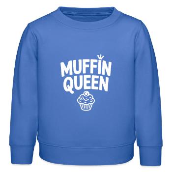 Muffin-Königin - Kinder Organic Sweatshirt Mini Changer von Stanley/Stella - carolina Blue - Vorne - AI Model Kid Female (0cm)
