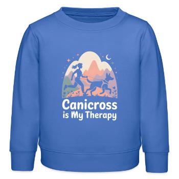 Canicross - Kinder Organic Sweatshirt Mini Changer von Stanley/Stella - carolina Blue - Vorne - AI Model Kid Female (0cm)