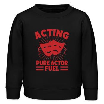 Théâtre musical Acteur pur Théâtre carburant - Sweat enfant bio Stanley/Stella - noir - Devant - AI Model Kid Male (0cm)
